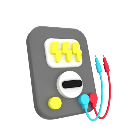 Voltage Meter  3D Icon