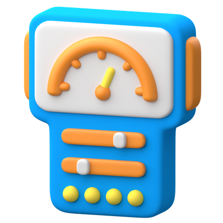전압계  3D Icon