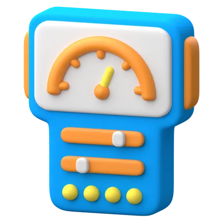 전압계  3D Icon
