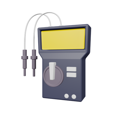 Voltage meter  3D Illustration