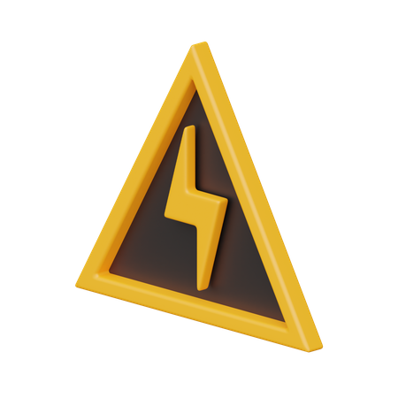 Voltage Sign  3D Icon