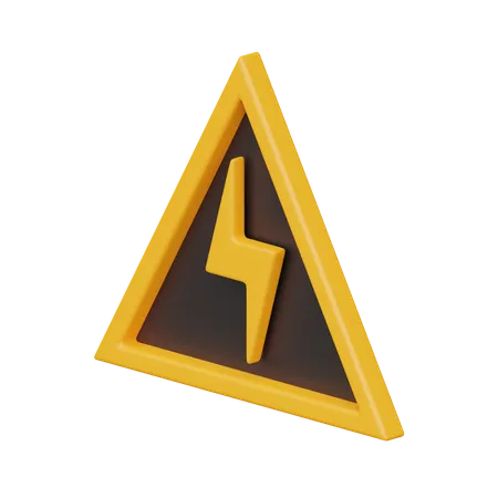 Voltage Sign  3D Icon