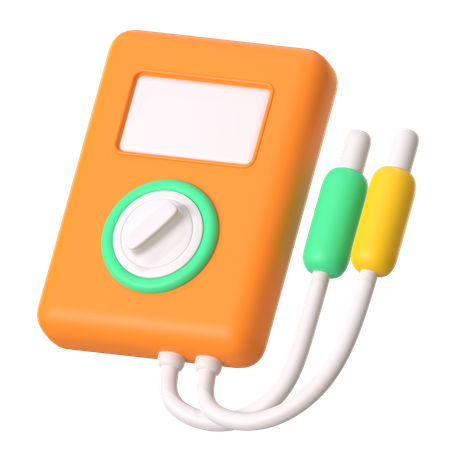 Voltímetro  3D Icon