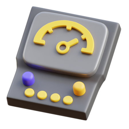 Voltímetro  3D Icon