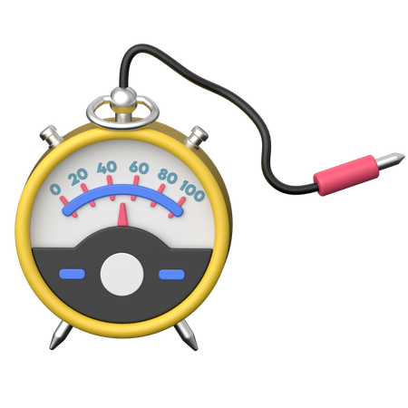 전압계  3D Icon