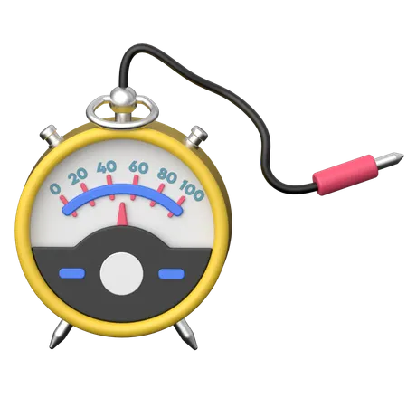 전압계  3D Icon