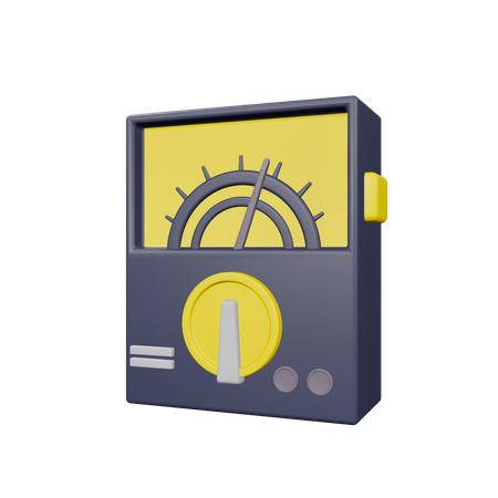 Voltmeter  3D Illustration