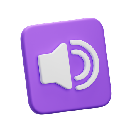 Volume  3D Icon