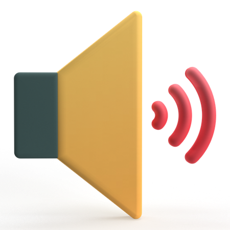 Volume  3D Icon