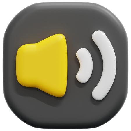 Volume  3D Icon