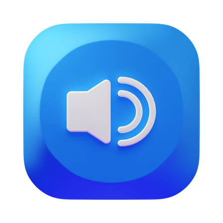 Volume  3D Icon