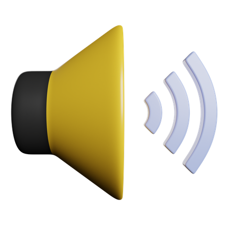 Volume  3D Icon