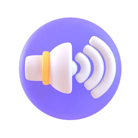 Volume  3D Icon