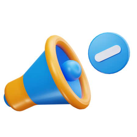 Baisser le volume  3D Icon