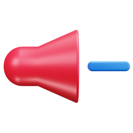 Baisser le volume  3D Icon