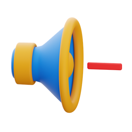Baisser le volume  3D Icon