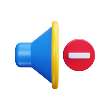 Volume baixo  3D Icon