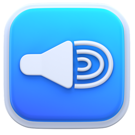 Volume total  3D Icon