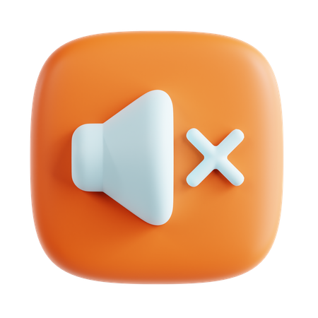 Volume desligado  3D Icon