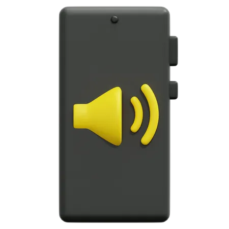 Volume do smartphone  3D Icon