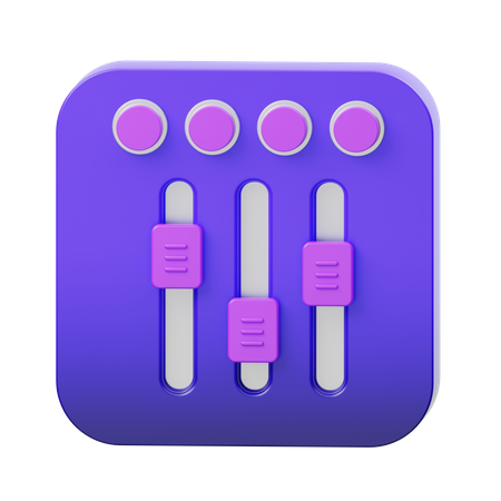 Volume Equalizer  3D Icon