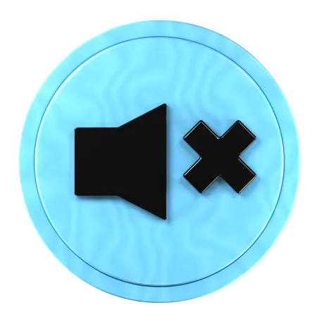 Volume Mute  3D Icon