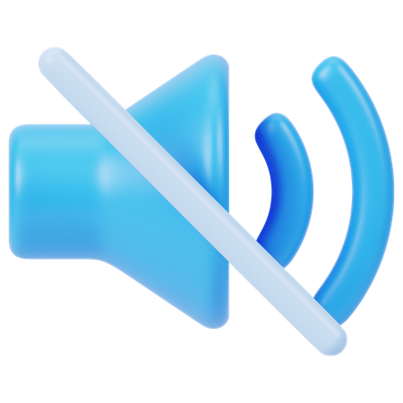 Volume Off  3D Icon