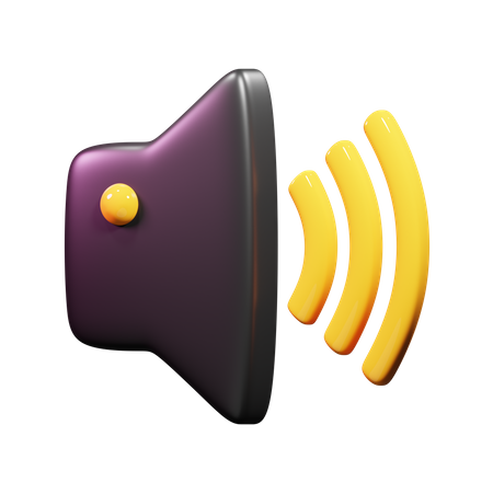Volume On  3D Icon