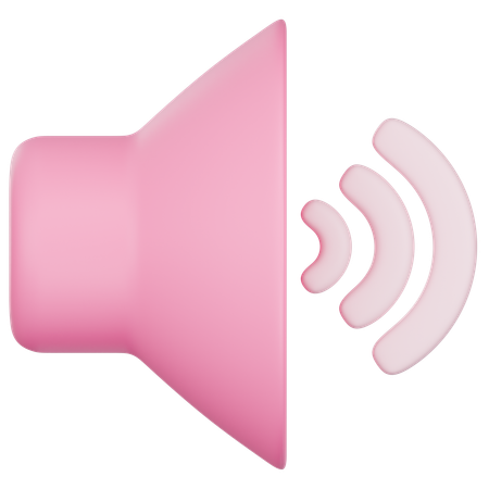 Volume On  3D Icon