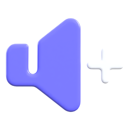 ボリュームプラス  3D Icon
