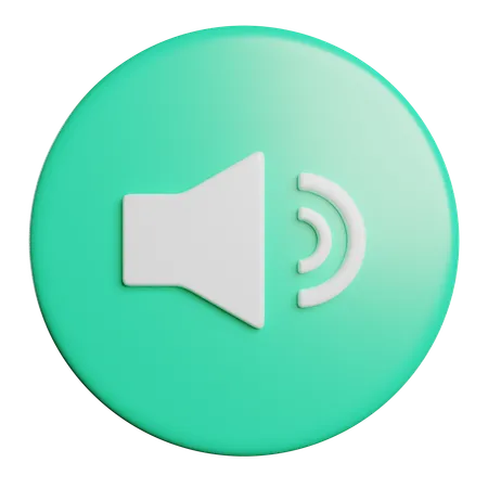 Volume Up Button 3D Icon