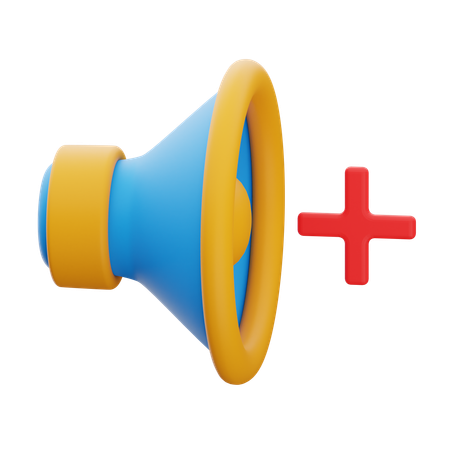 Aumentar o volume  3D Icon