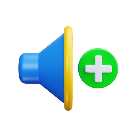 Volume up  3D Icon