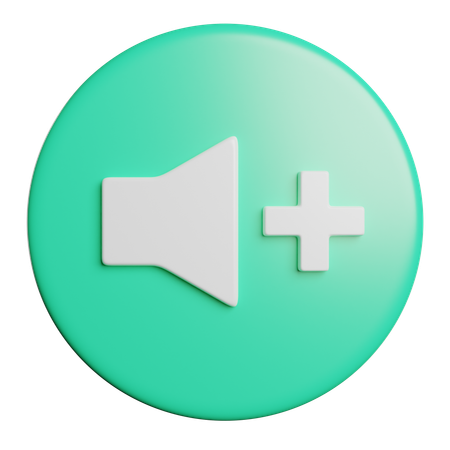 Volume Up  3D Icon