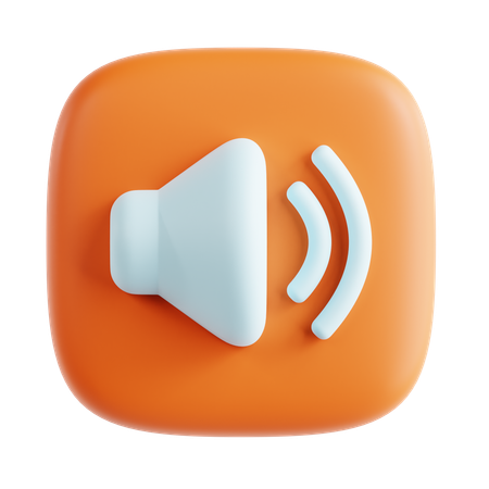 Volume up  3D Icon