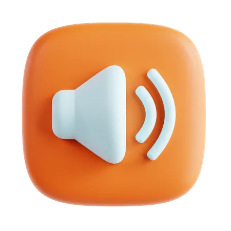 Volume up  3D Icon