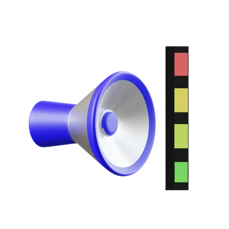 Volumen del altavoz  3D Icon