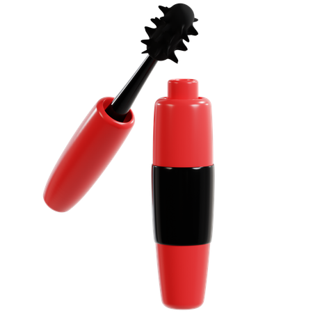 Volumizing Red Mascara Tube  3D Icon