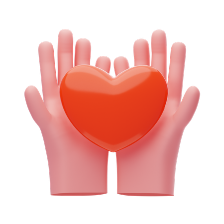 Volunteer hands  3D Icon