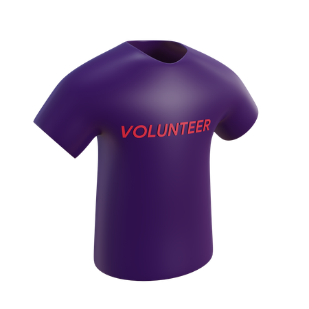 Volunteer tshirt  3D Illustration