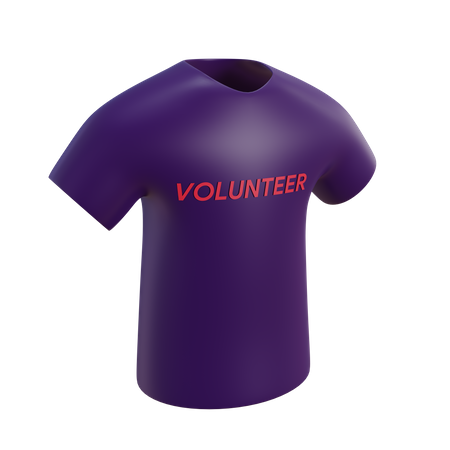 Volunteer tshirt 3D Illustration
