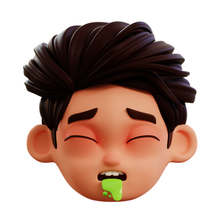 Emoji vomissant  3D Icon