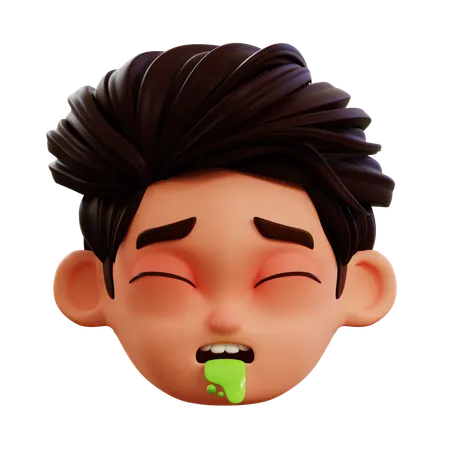 Emoji vomissant  3D Icon