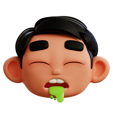 Emoji vomissant  3D Icon