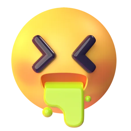 Emoji vomissant  3D Icon