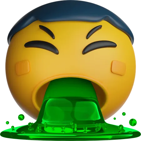 Emoji vomissant  3D Icon