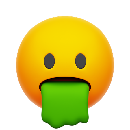 Vomit Emoji  3D Icon