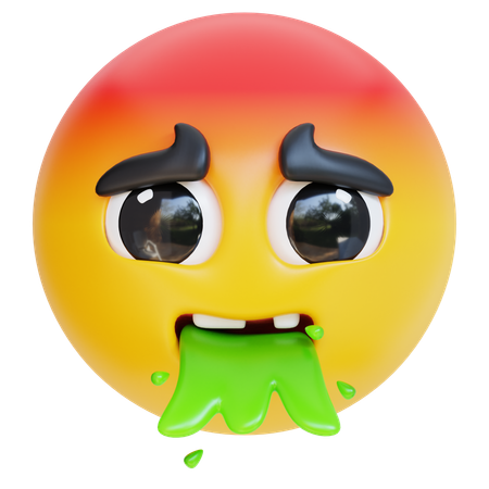 Vomit Face  3D Icon