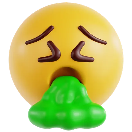 Vomit Face  3D Icon