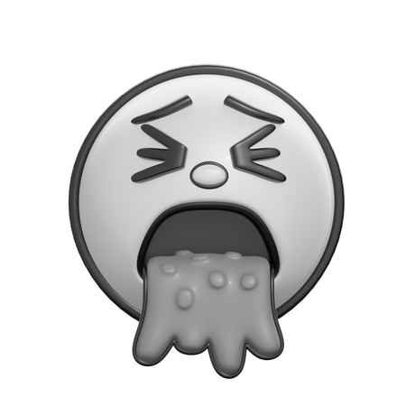 Rosto vomitando  3D Icon